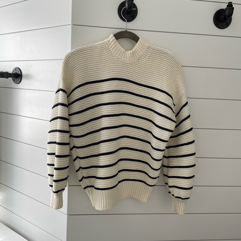 Alex Mill Nico Striped Cardigan in Cotton